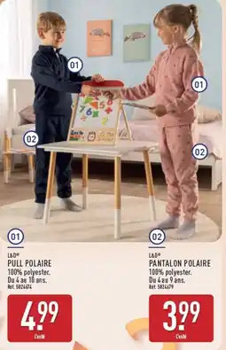 ALDI L&D PULL POLAIRE offre