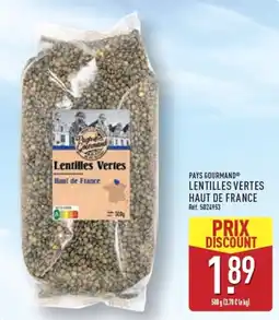 ALDI PAYS GOURMAND Lentilles Vertes offre