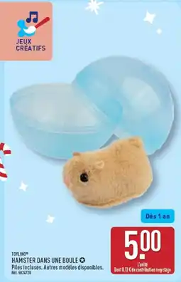 ALDI TOYLINO HAMSTER DANS UNE BOULE offre