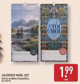 ALDI CALENDRIER MURAL 2027 offre