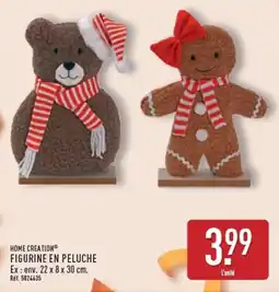 ALDI HOME CREATION FIGURINE EN PELUCHE offre