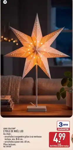 ALDI HOME CREATION ÉTOILE DE NOËL LED offre