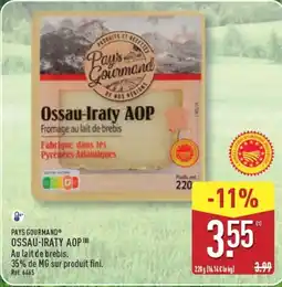ALDI Pays Gourmand Ossau-Iraty AOP offre