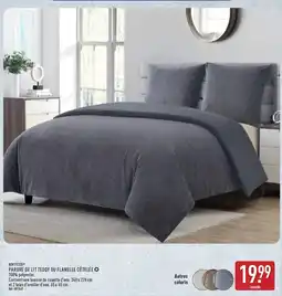 ALDI Novitésse parure de lit teddy ou flanelle côtelée offre