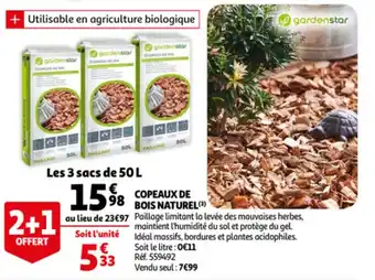 Auchan Copeaux de bois naturel offre