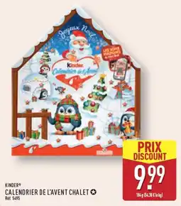 ALDI Kinder Calendrier de l'Avent Chalet offre