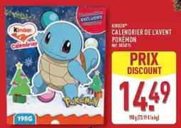 ALDI Kinder Calendrier de l'Avent Pokémon offre