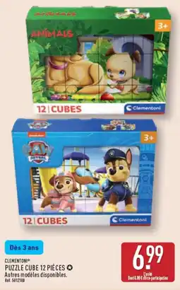 ALDI CLEMENTONI PUZZLE CUBE 12 PIÈCES offre