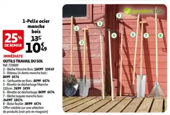 Auchan Outils travail du sol offre