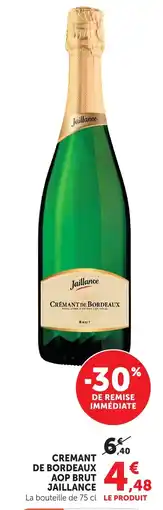 Bi1 Jaillance Crémant de Bordeaux AOP Brut offre