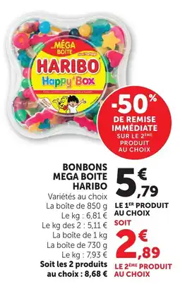 Bi1 HARIBO Bonbons Mega Boite offre