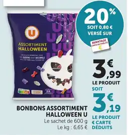 Bi1 U Bonbons assortiment Halloween offre