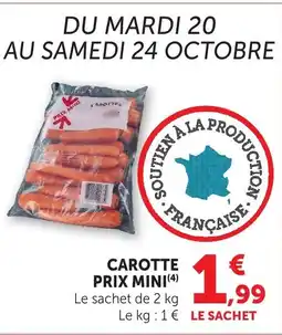 Bi1 CAROTTE PRIX MINI offre