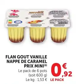 Bi1 Prix Mini Flan Gout Vanille offre