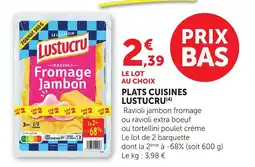Bi1 Lustucru Ravioli Fromage Jambon offre