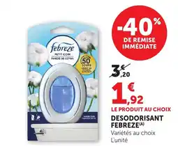 Bi1 Febreze Petit Coin offre