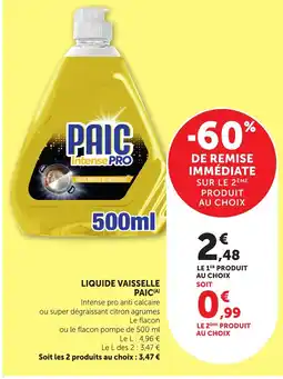 Bi1 PAIC LIQUIDE VAISSELLE offre