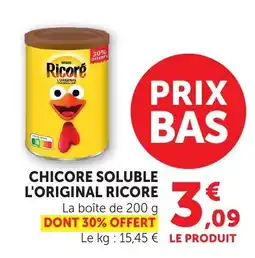 Bi1 Ricoré Chicore soluble offre