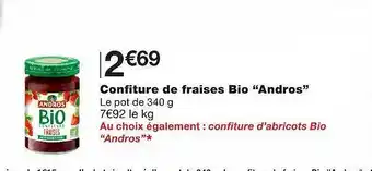 Monoprix Confiture De Fraises Bio offre
