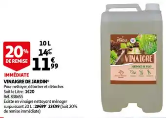 Auchan Vinaigre de jardin offre