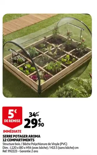 Auchan Serre potager aroma 12 compartiments offre