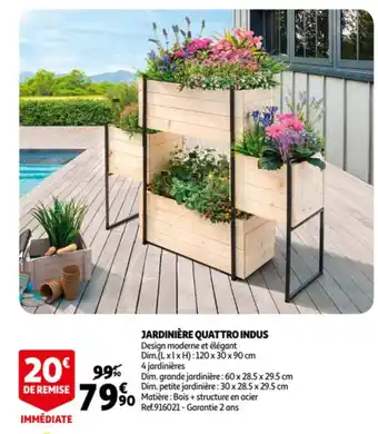 Auchan Jardinière quattro indus offre