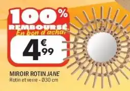 La Foir'Fouille JANE Miroir rotin offre