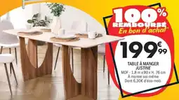 La Foir'Fouille JUSTINE TABLE À MANGER offre
