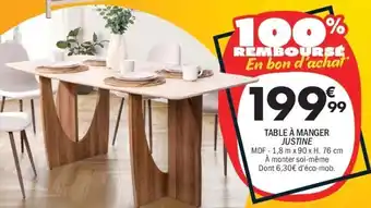 JUSTINE TABLE À MANGER