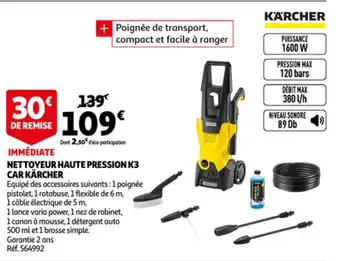 Nettoyeur Haute Pression K3 Car Kärcher