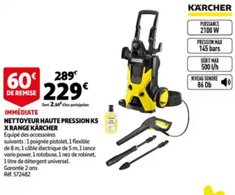 Auchan Nettoyeur Haute Pression KS X Range Kärcher offre