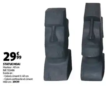 Auchan Statue Moai offre