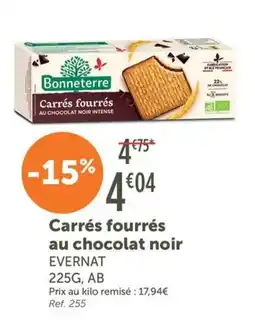 L'Eau Vive BONNETERRE Carrés fourrés offre