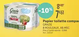 L'Eau Vive GRAZIE Papier toilette compact offre
