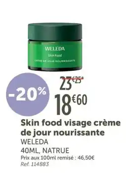 L'Eau Vive WELEDA Skin Food visage crème de jour nourrissante offre