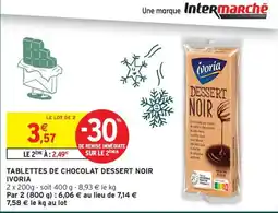 Intermarché Hyper Ivoria Dessert Noir offre