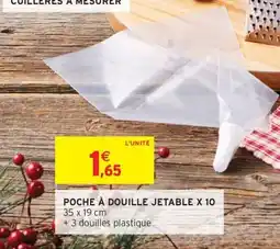 Intermarché Hyper Poche à douille jetable x 10 offre