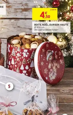 Intermarché Hyper Boite noël ourson haute offre