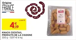 Intermarché Hyper PRODUITS DE LA CIGOGNE Knack Cocktail offre