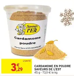Intermarché Hyper Saveurs de l'Est Cardamome poudre offre
