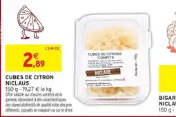 Intermarché Hyper NICLAUS CUBES DE CITRON offre
