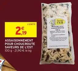 Intermarché Hyper Saveurs de l'Est Assaisonnement pour choucroute offre