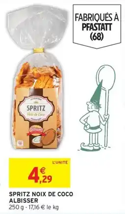Intermarché Hyper ALBISSEER SPRITZ NOIX DE COCO offre