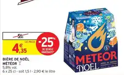 Intermarché Hyper METEOR BIÈRE DE NOËL offre