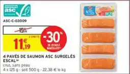 Intermarché ASC Pavés de saumon offre