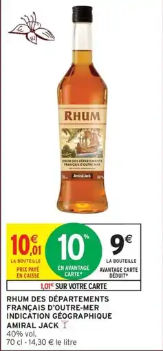 Intermarché Hyper Amiral Jack RHUM offre