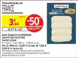 Intermarché SAINT-JEAN SOUFFLÉS NATURE offre