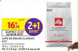 Intermarché ILLY CAFÉ EN GRAINS CLASSICO offre