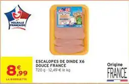 Intermarché Douce France Escalopes de dinde offre