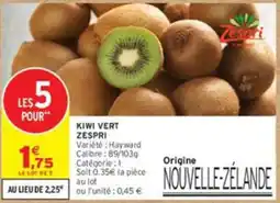 Intermarché Zespri Kiwi Vert offre